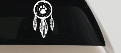Dreamcatcher With Animal Claw Native American Indian Dream Catcher Car or Truck Window Vinyl Decal Sticker