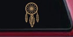 Dreamcatcher Native American Indian Dream Catcher Car or Truck Window Vinyl Decal Sticker (Light Brown)