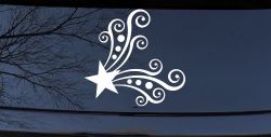 Star Corner Swirl Swirls Car or Truck Window Decal Sticker