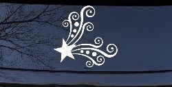 Star Corner Swirl Swirls Car or Truck Window Decal Sticker