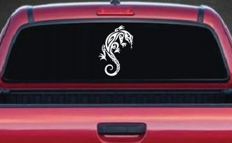 Tribal Iguana Car or Truck Window Decal Sticker