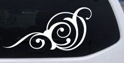 Swirl 3 Point Swirls Car or Truck Window Decal Sticker