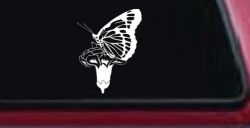 Butterfly On Small Flower Butterflies Car or Truck Window Decal Sticker