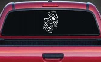 Skull Side View Skulls Car or Truck Window Decal Sticker