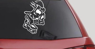Skull Side View Skulls Car or Truck Window Vinyl Decal Sticker