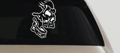 Skull Side View Skulls Car or Truck Window Vinyl Decal Sticker