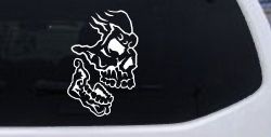 Skull Side View Skulls Car or Truck Window Decal Sticker