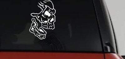 Skull Side View Skulls Car or Truck Window Vinyl Decal Sticker