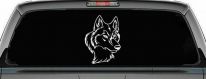 Wolf Head Car or Truck Window Decal Sticker
