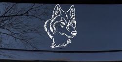 Wolf Head Car or Truck Window Decal Sticker