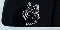 Wolf Head Car or Truck Window Decal Sticker