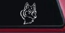 Wolf Head Car or Truck Window Decal Sticker