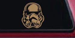 Stormtrooper Sci Fi Car or Truck Window Vinyl Decal Sticker (Light Brown)
