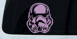 Stormtrooper Sci Fi Car or Truck Window Decal Sticker (Lilac)