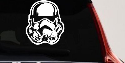 Stormtrooper Sci Fi Car or Truck Window Vinyl Decal Sticker