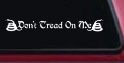 Gadsden Don't Tread On Me Freedom Military Car or Truck Window Decal Sticker