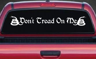 Gadsden Don't Tread On Me Freedom Military Car or Truck Window Decal Sticker