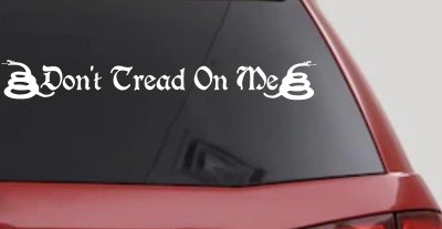 Gadsden Don't Tread On Me Freedom Military Car or Truck Window Vinyl Decal Sticker