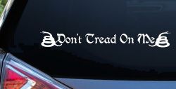Gadsden Don't Tread On Me Freedom Military Car or Truck Window Decal Sticker
