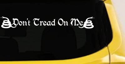 Gadsden Don't Tread On Me Freedom Military Car or Truck Window Vinyl Decal Sticker
