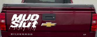 Mud Slut Off Road Car or Truck Window Vinyl Decal Sticker (White)