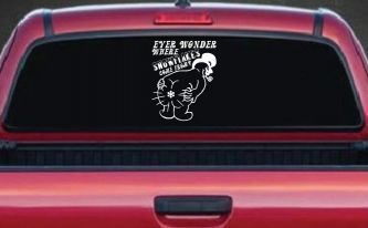 Where Snowflakes Come From Funny Car or Truck Window Decal Sticker