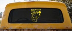 Where Snowflakes Come From Funny Car or Truck Window Decal Sticker (Yellow)