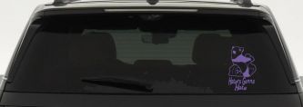 Haters Gonna Hate Panda Funny Car or Truck Window Decal Sticker (Purple)