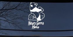 Haters Gonna Hate Panda Funny Car or Truck Window Decal Sticker