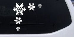 Snowflake Corner Design Car or Truck Window Decal Sticker
