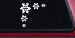 Snowflake Corner Design Car or Truck Window Decal Sticker