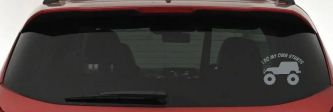I Do My Own Stunts Jeep Off Road Car or Truck Window Vinyl Decal Sticker (Telegrey)