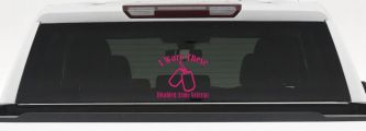 I Wore These Disabled Army Veteran Dog Tags Military Car or Truck Window Decal Sticker (Hot Pink)
