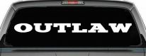 Outlaw Biker Car or Truck Window Decal Sticker