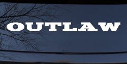Outlaw Biker Car or Truck Window Decal Sticker
