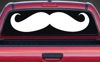 Handlebar Mustache Funny Car or Truck Window Decal Sticker