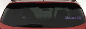 Silly Boys Jeeps For Girls Car or Truck Window Decal Sticker (Purple)