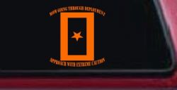 Mom Going Through Deployment Military Car or Truck Window Decal Sticker (Orange)