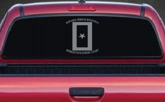 Mom Going Through Deployment Military Car or Truck Window Decal Sticker (Telegrey)