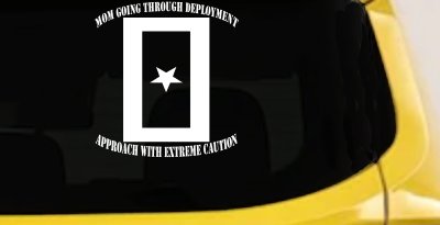 Mom Going Through Deployment Military Car or Truck Window Vinyl Decal Sticker