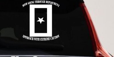 Mom Going Through Deployment Military Car or Truck Window Vinyl Decal Sticker