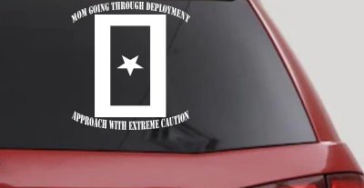 Mom Going Through Deployment Military Car or Truck Window Vinyl Decal Sticker