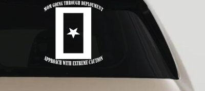 Mom Going Through Deployment Military Car or Truck Window Vinyl Decal Sticker