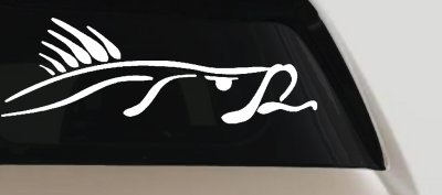 Bass Fish Fishing Car or Truck Window Vinyl Decal Sticker