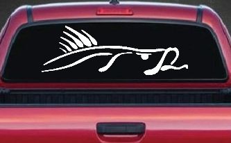 Bass Fish Fishing Car or Truck Window Decal Sticker