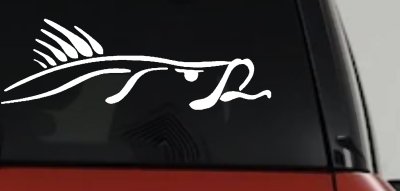 Bass Fish Fishing Car or Truck Window Vinyl Decal Sticker