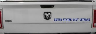 United States Navy Veteran Military Car or Truck Window Decal Sticker (Navy)