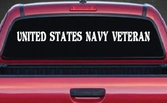 United States Navy Veteran Military Car or Truck Window Decal Sticker
