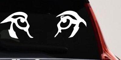 Wolf Eyes Car or Truck Window Vinyl Decal Sticker