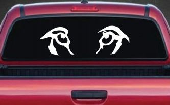 Wolf Eyes Car or Truck Window Decal Sticker